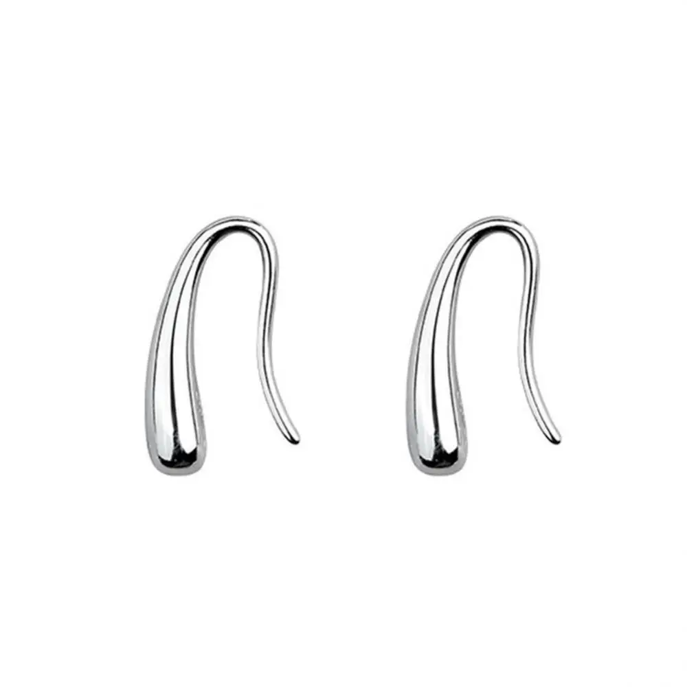 925 Sterling Silver Water Droplets Earrings For Women Simple Fashion Silver Color Earrings Wholesale/Dropshiping Jewelry Gift