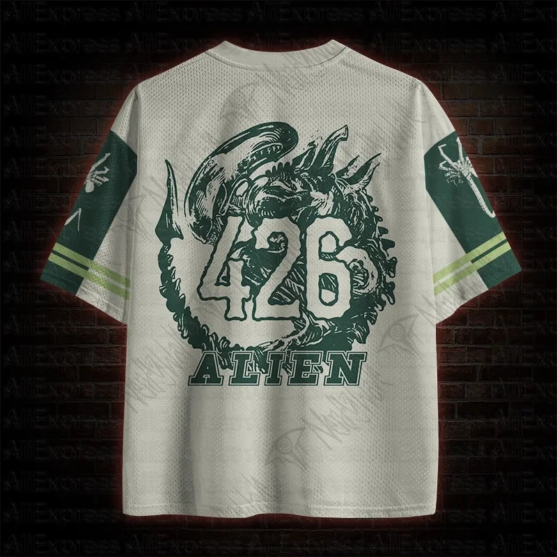 2026 New Movie Sports Fashion Adult and Children's Short Sleeve V-neck Street Eye Clothing Gothic Style Horror Fans Gift