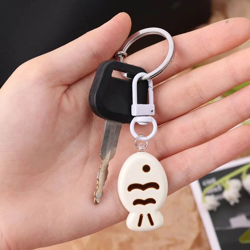 Cute Little Cat Keychain Creative Fish Cat Resin Cartoon Doll Pendent Fashion Bag Accessories for Kids Couple Gift Car Keyring