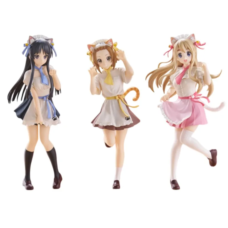 

Brand New Genuine Bandai FURYU Light Tone Girl Akiyama Mio Taizhong Ritsu Cat Ears Figure Gift Ornament Model Ready in Stock