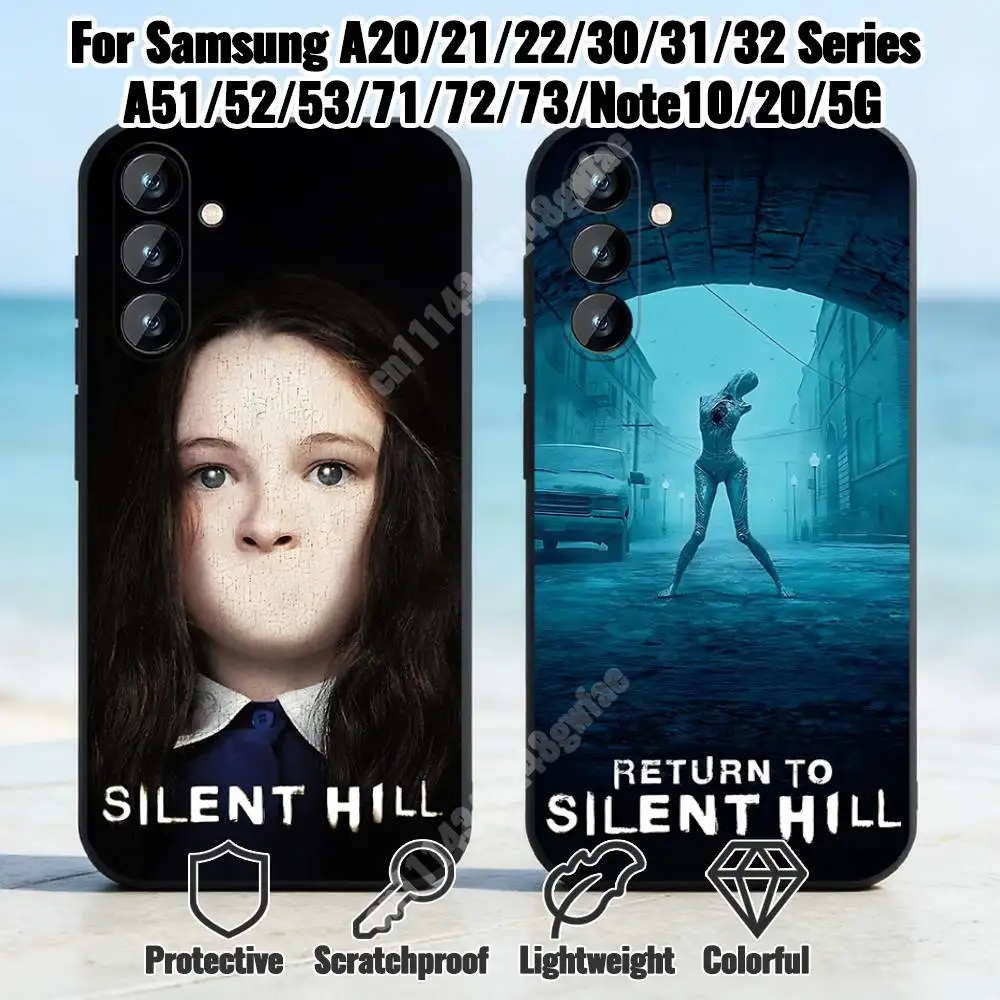 Horror Movie S-Silent H-Hill Phone Case for Samsung Galaxy A12 13 Note 10Pro 20Ultra A20 21 22 30 31 32 A71 72 TPU Cover