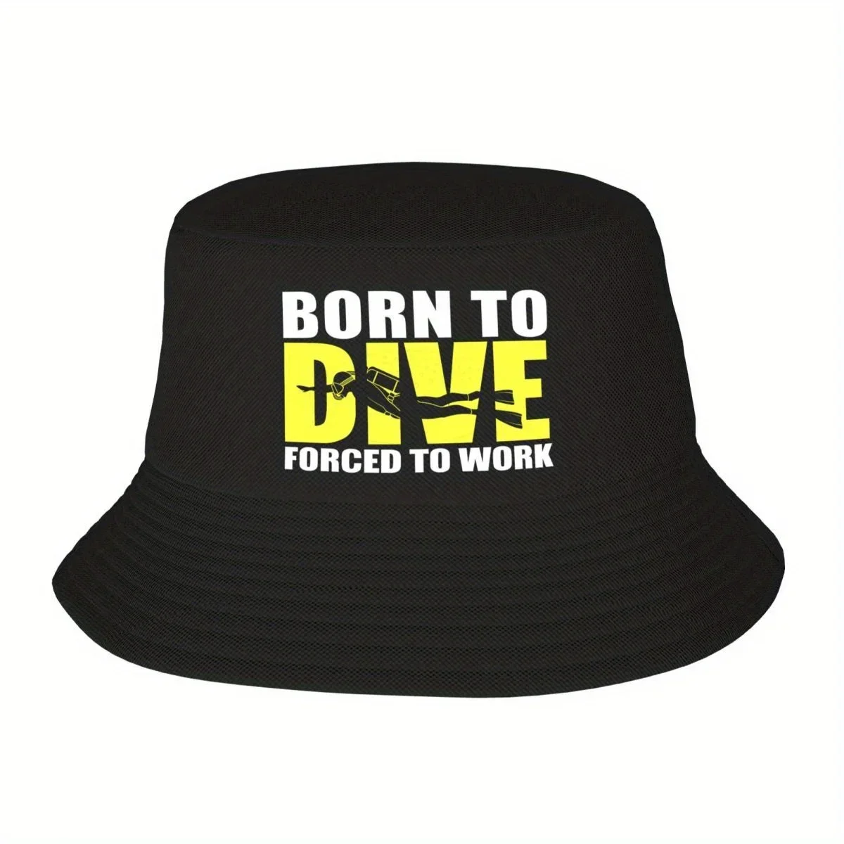 New Custom Unisex Born To Dive Bucket Hat Beach Sun Diver Scuba Diving Summer Camping Hats