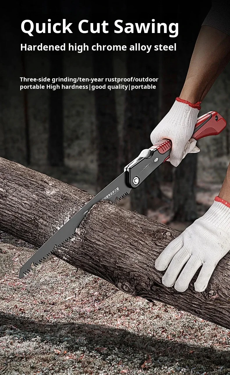 Convenient Portable Hand Saw Remove Rust Saw Handle Household Folding Hand Saw