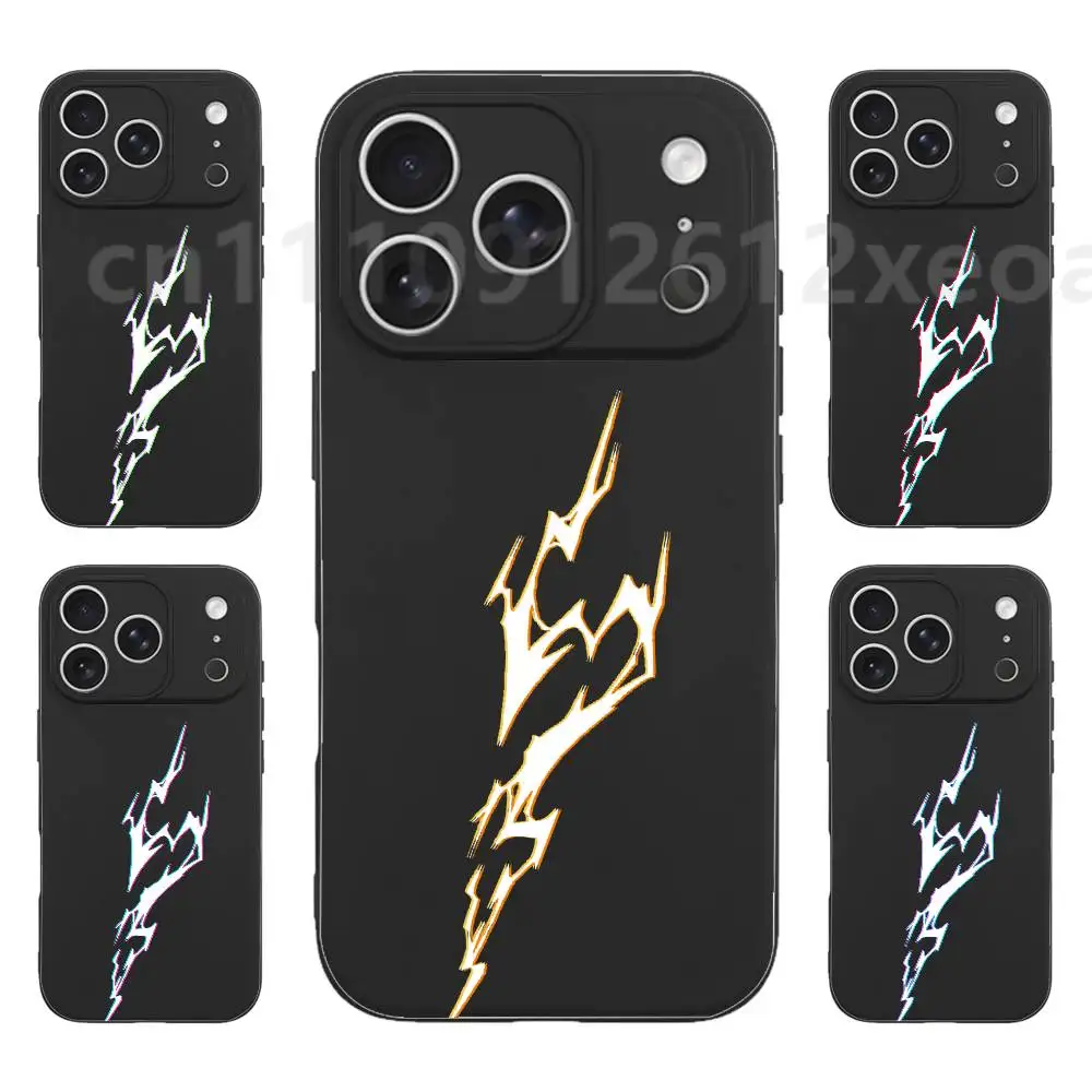 

Cool Lightning Strike Phone Case for iPhone 17 16e 16 15 14 13 12 11 mini Pro ProMax Air Plus Models Shockproof Cover
