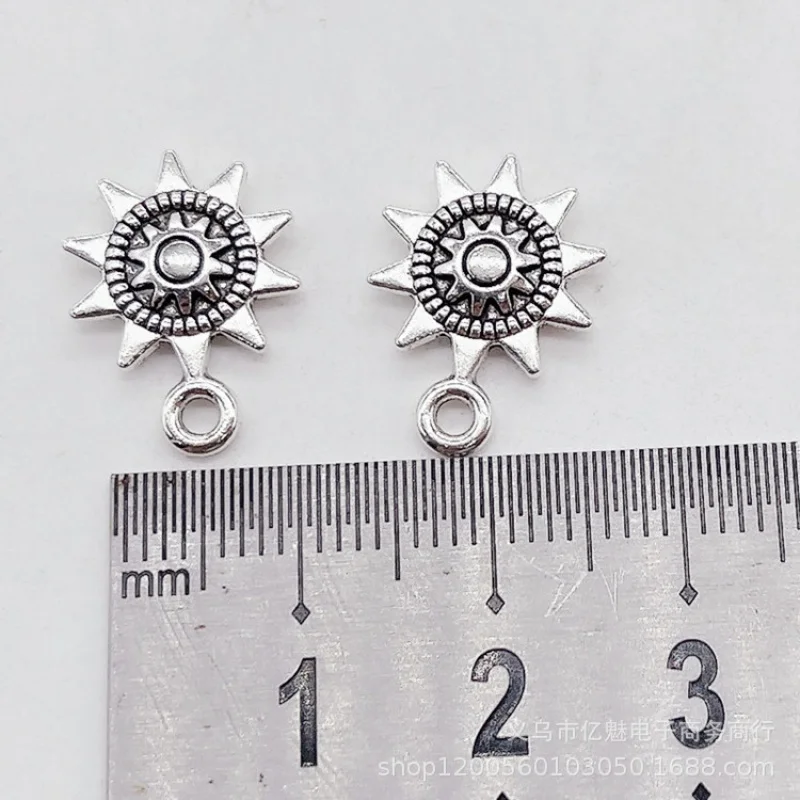 Factory Direct Sales100Pieces diy Ornament Double-sided Sun Pendant Handmade Bracelets Earrings Necklaces