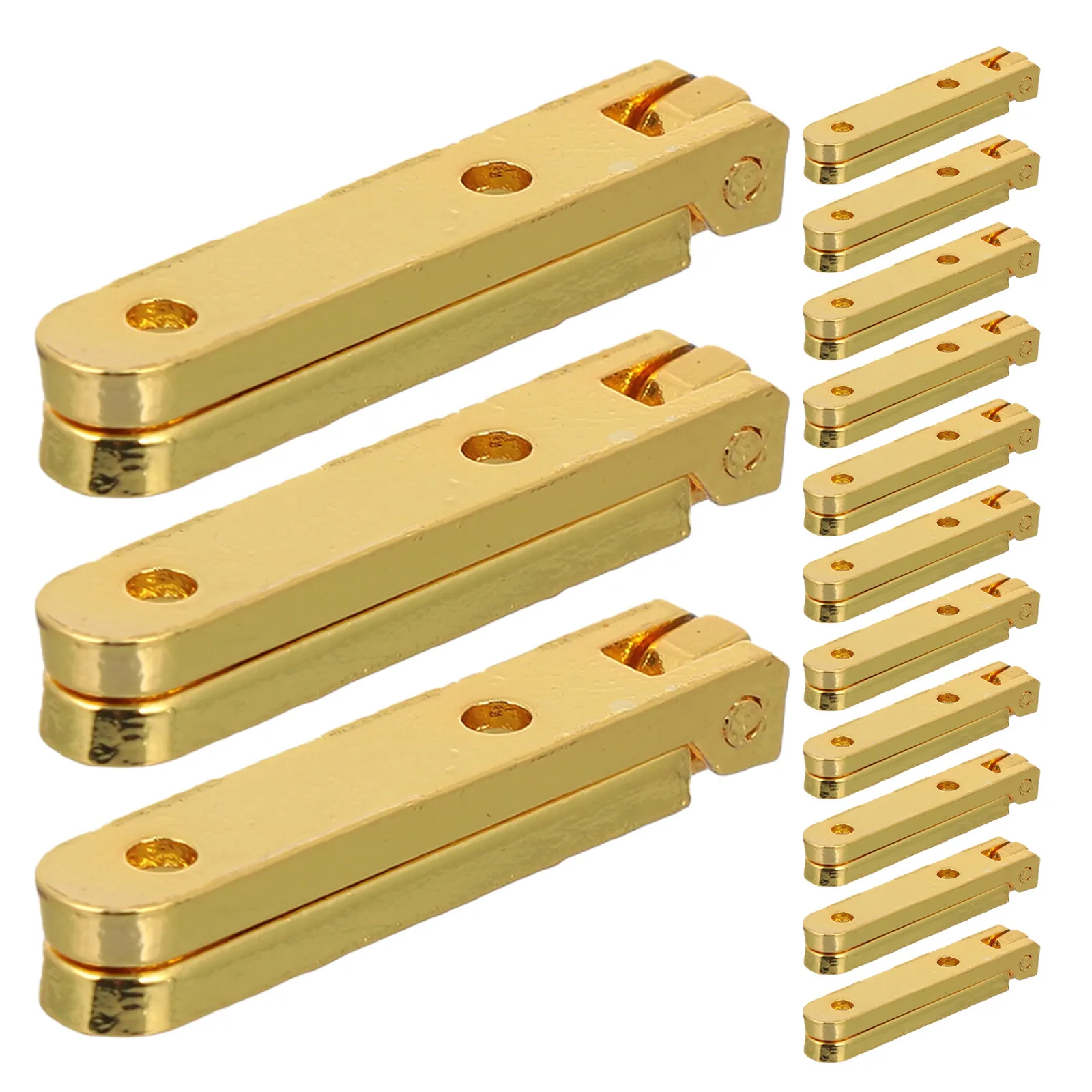 14Pcs Small Zinc Alloy Jewelry Box Hinges Retro Decorative Cabinet Hardware Replacement for Wooden Furniture Crafts
