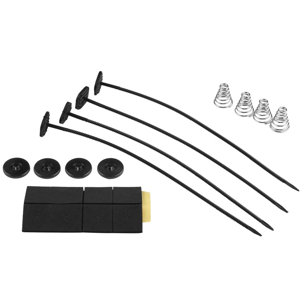 Electric Radiator Fan Mounting Kit 4 Cable Ties Universal Fan Mount Kit 4 Springs for Electric Cooling Fan Transmission Cooler