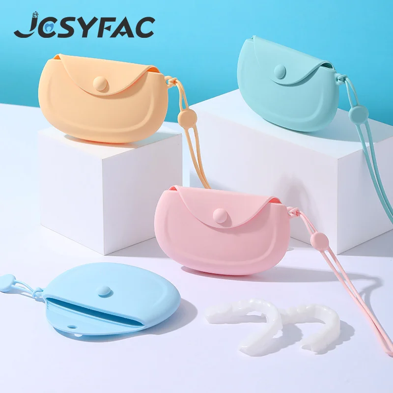 

1PCS Silicone Dental Denture Case Retainer Storage Box Mouth Guard Container Denture Case
