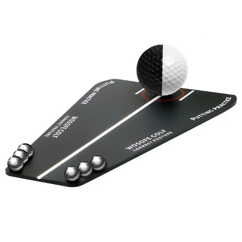 Golf Putting Track Board กอล์ฟพัตเตอร์สีเขียว Practice Board กอล์ฟพัตเตอร์ Trajectory Balancer สําหรับอุปกรณ์ช่วยฝึกอบรมกอล์ฟ