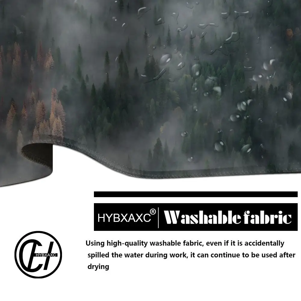 Mouse pad bonito hd mesa almofada estendida teclado de jogos tapetes grande 90x40cm xxl floresta pôr do sol gamer mousepad