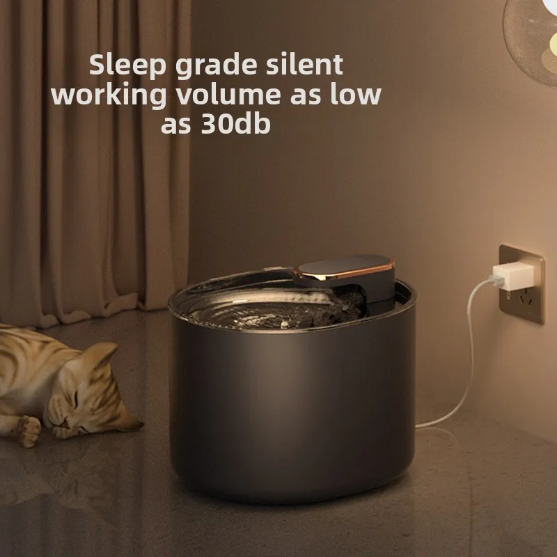 

Pet Smart Water Dispenser, Automatic Cat and Dog Water Bowl, Large Capacity, Automatic Circulation