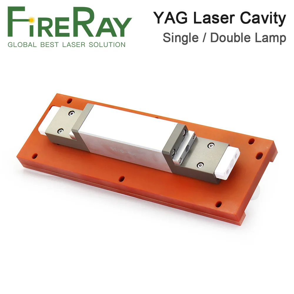 FireRay YAG Laser Cavity Single Lamp Ceramic Cavity Xenon Lamp 8x125x270mm Crystal Rod 7*145mm for YAG Laser Welding Machine
