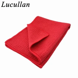 Lucullan 30X40CM Super Absorbancy Waffle Towels Microfiber Weave Cloth For Glass Cleaning