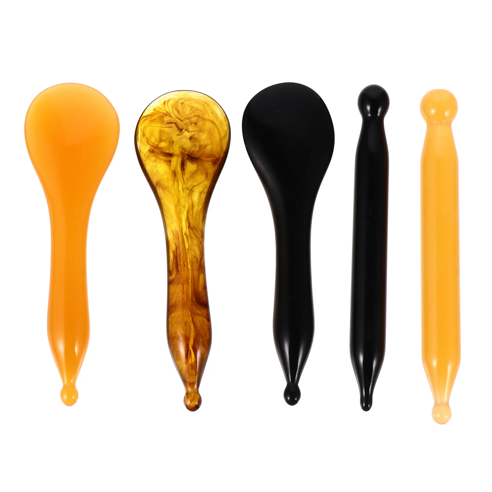 

5pcs Resin Scrapping Tools Multi-function Facial Scrapping Bars Massage Bars guasha tool eye massage stick