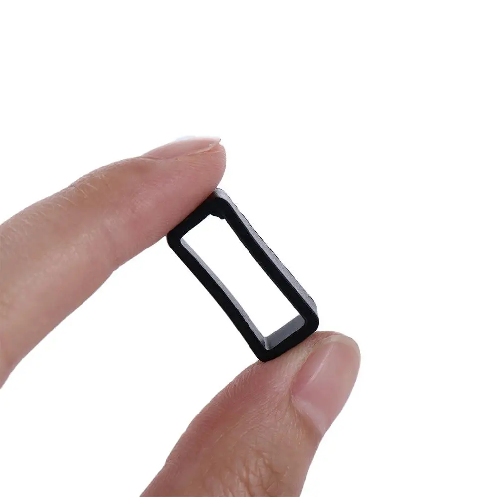 الملحقات حزام الساعة سيليكون الفرقة حارس حزام الساعة حزام الساعة الحلقات التجنيب حلقة سيليكون حزام الساعات الحلقات حزام الساعات الدائري #4