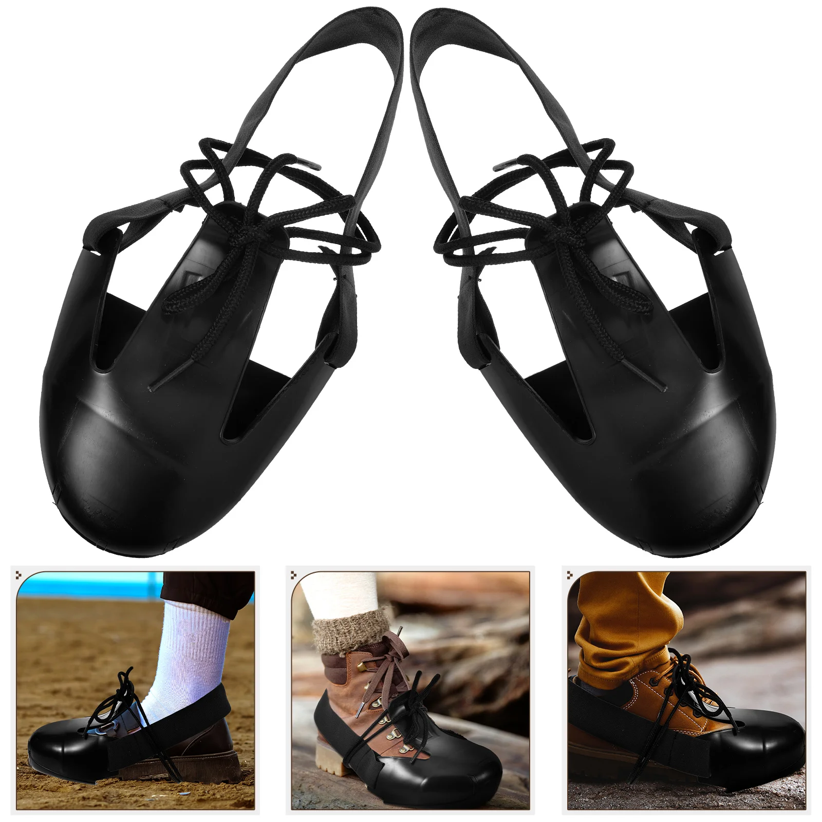 

Safety Shoe Covers PVC Protectors Overshoe Footwear Non Sole Toe Construction Factory Workshop Hardware