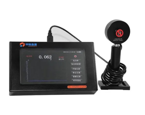 Medidor de potência óptica com tela de 7 polegadas NP2000-2A Instrumento de teste de energia óptica 300W Fonte de luz de xenônio