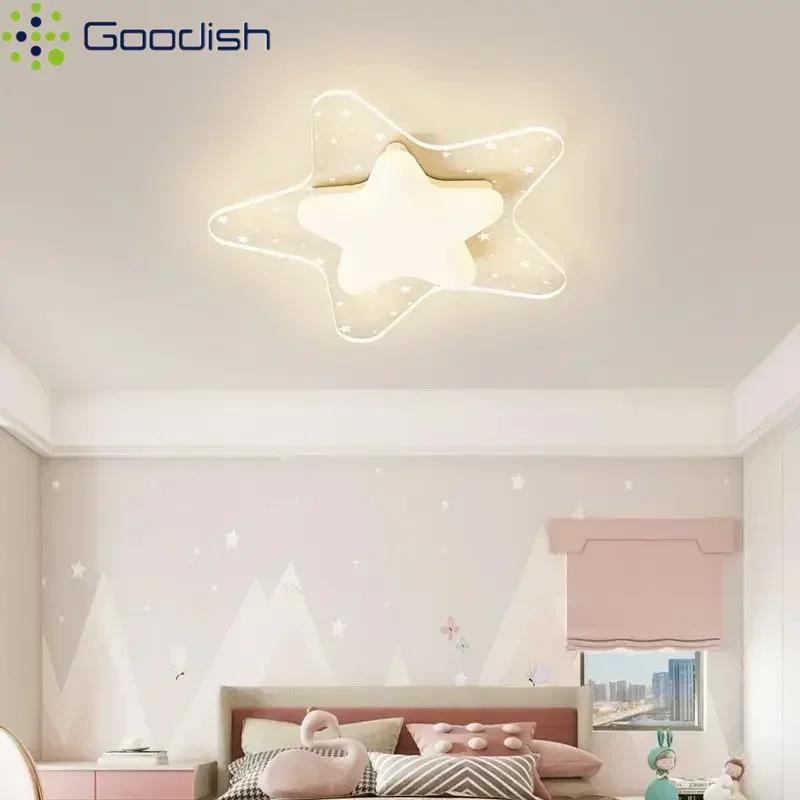 モダンなミニマリスト星天井照明北欧 LED ランプ光沢家の装飾女の子子供リビングルーム照明器具