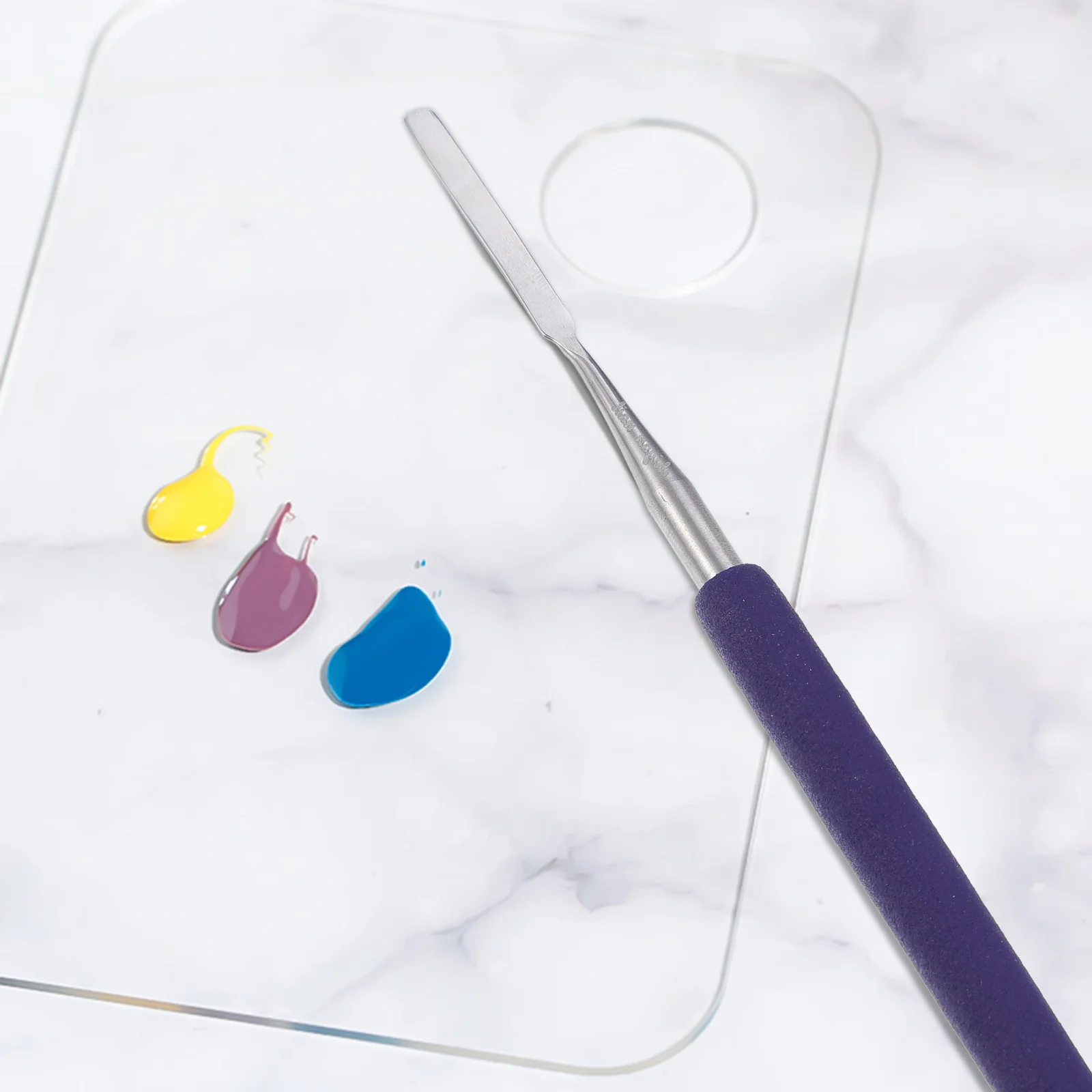 

Stainless Steel Mixing Rod for Nail Art Color Blending Manicure Tool for Fake Natural Nails and Stickers Professional Makeup