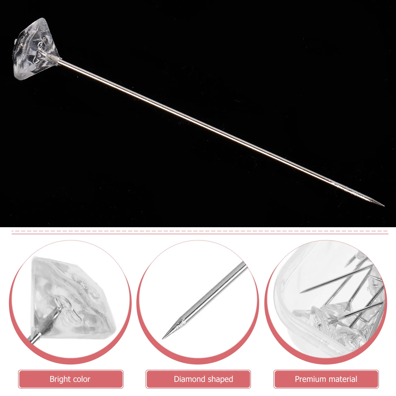 

Wedding Fixing Needle Dress Pins Boutonniere Supplies for Flower Bouquets Embroidery Sewing and Accessories Arranging Straight