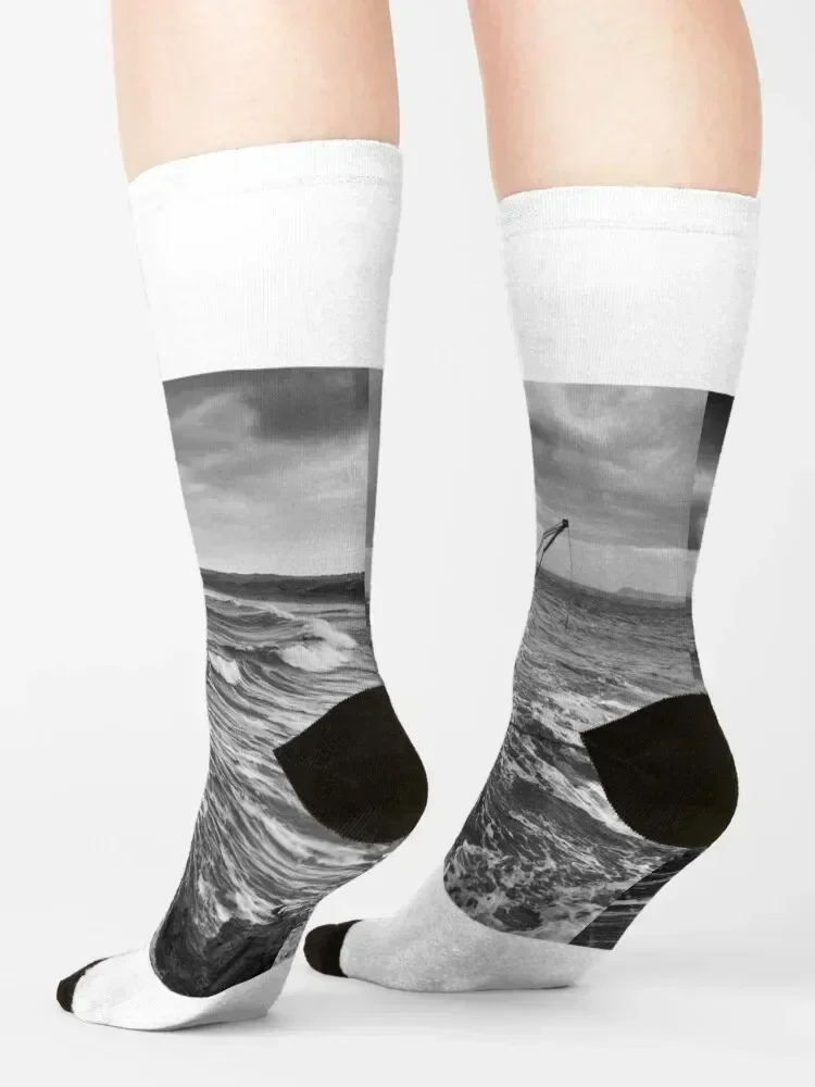 The Salmon Fisheries, Portrush Socks Hiking boots Sports funny gifts men cotton high quality Girl'S Socks Men's