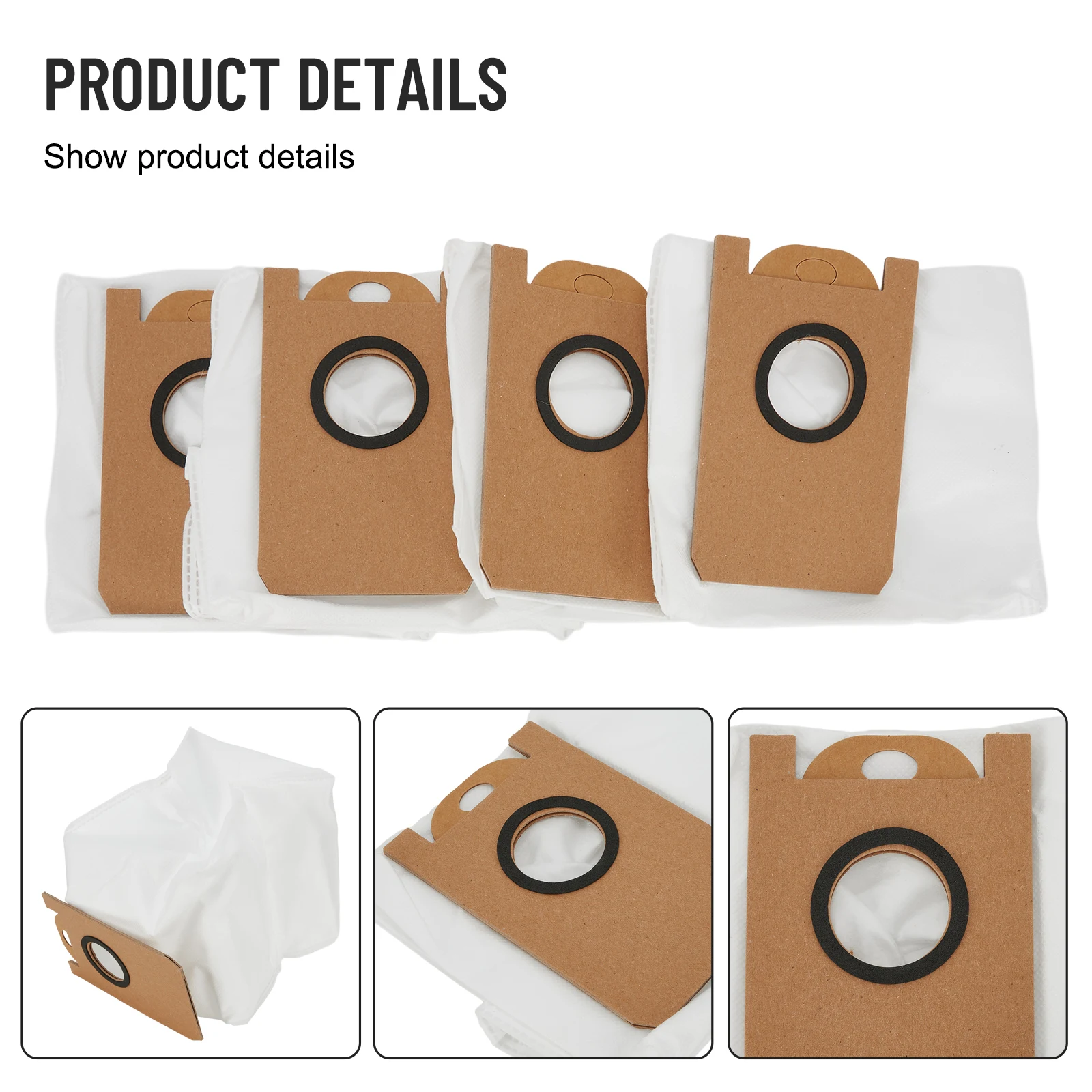 Bolsas de pó para Imou L11 e Pro Robot Aspirador Lavável e Reutilizável Ferramenta de Limpeza Goodluck para Poeira e Pólen Acessórios Pcs