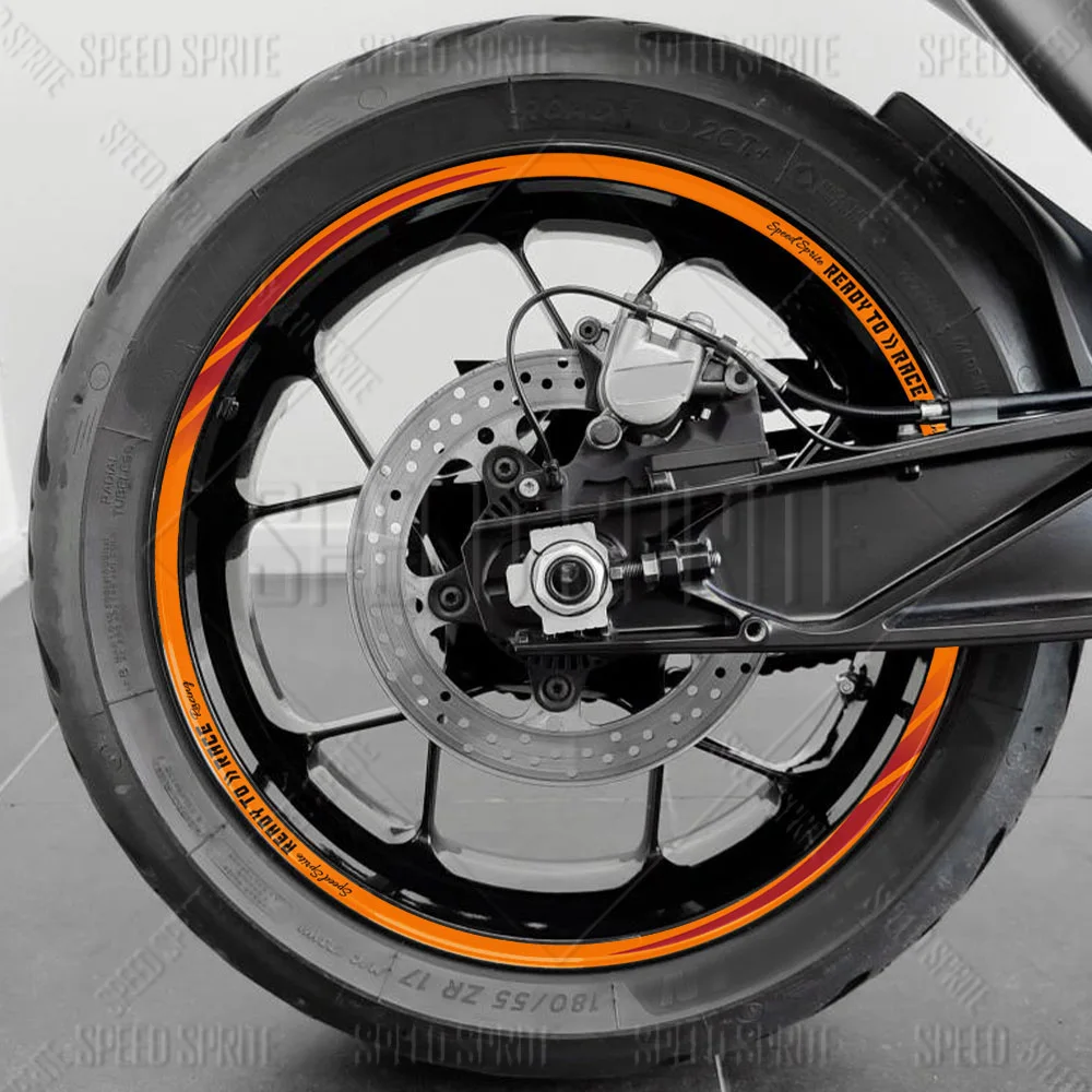 Reflective Wheel Sticker Hub Decal 17 Inch Rim Stripe Tape Waterproof For KTM RC DUKE 125 200 390 690 790 890 990 1290 RC390 RC8