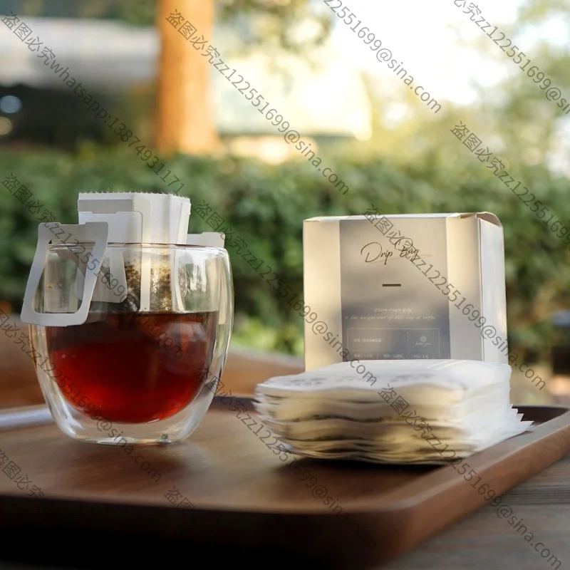 For 9.cn Ear Coffee Filter Paper, Portable Filter Paper for Coffee Powder, Ear Coffee Filter Bag 50 Pieces