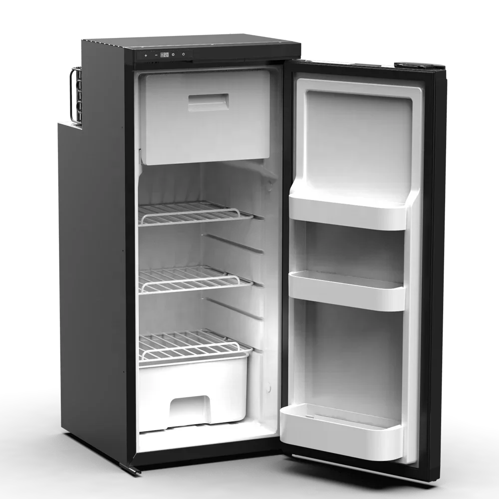 

90л автомобильный холодильник для каравана, 12 В, 24 В, вертикальный компрессор, мотор для автофургона, домашний кемпинг, портативная автомобильная морозильная камера