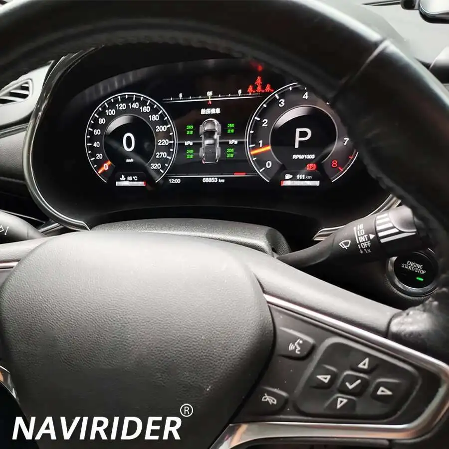 

12.3" For Chevrolet Malibu XL 2015-2022 Car Dashboard Digital Cluster Virtual Cockpit Multimedia Player Instrument Speedometer
