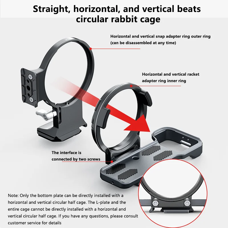 Falcam ZV-E1 F22 F38 F50 Camera Cage Quick Release with Cold Shoe Mount Quick Release Plate For SONY ZV-E1