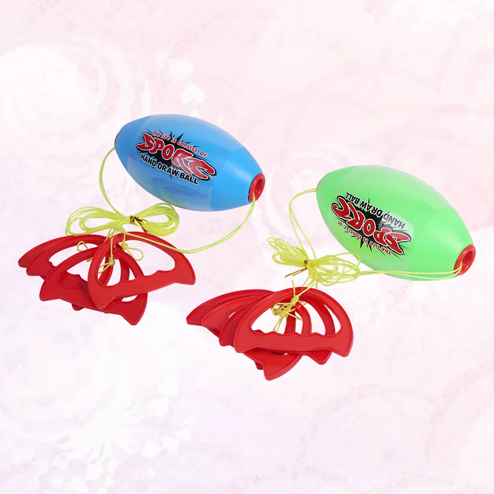 2 Pcs Exercise Ball Pulling Balls Sports Hand Fitness Double Player Child Interactive Game