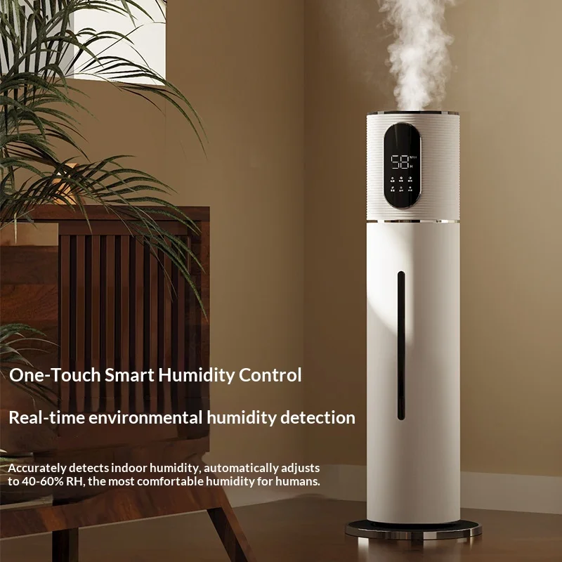 Smart Floor Ultrasonic Humidifier Cool Mist Quiet Touch Control Timer Aromatherapy Large Tank Home Living Room Diffuser home