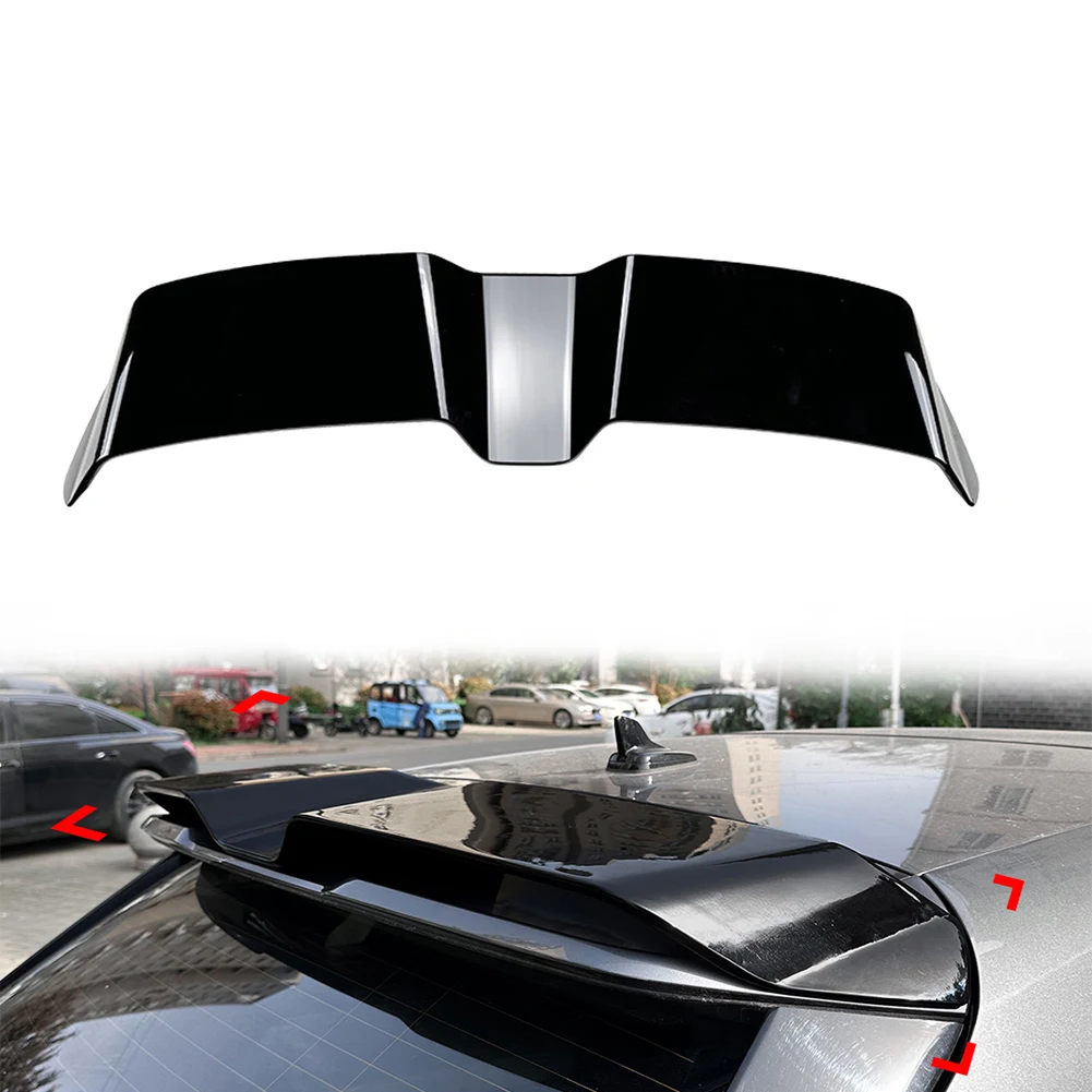 Auto Rear Roof Tail Wing Lip Spoiler Top Trunk 1pc For Audi A3 S3 8Y RS3 5Door Sportback 21 22 23 24 ABS Glossy Black