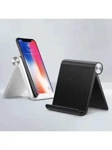 Adjustable Phone Holder Stand Portable Foldable Desktop Phone Support  Universal Cell Phone Stand for iPhone, Samsung