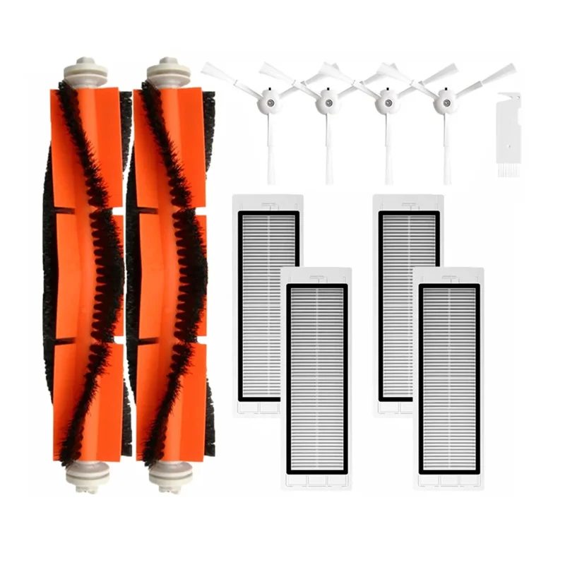 Xiaomi掃除機V1、Roborock S4 S5 S6 SDJQR01RR SDJQR02RRロボット掃除機用A24Pメインサイドブラシ、Hepaフィルター交換部品