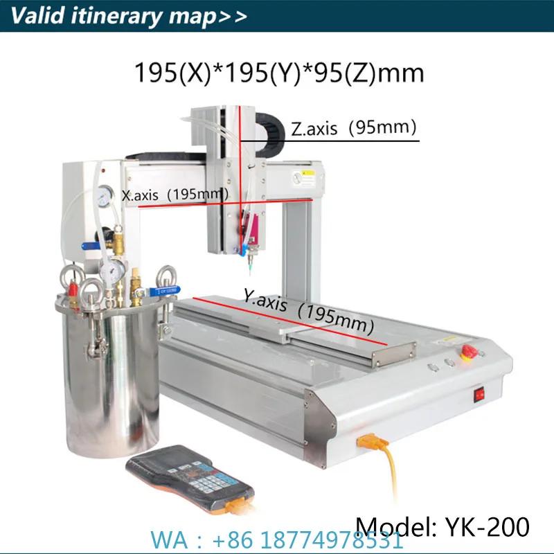 Dispenser Glue-dispensing-machines for Industrial Production YK-200 3-axis-glue-dispensing-machine Automatic Carton Glue