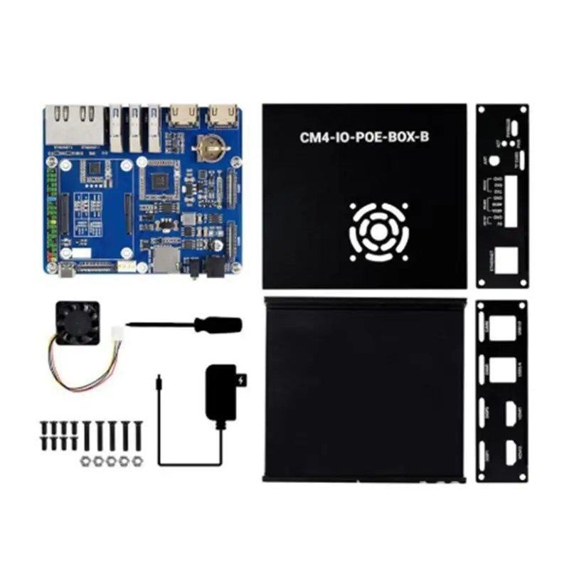 

Классический двойной гигабитный мини-компьютер Ethernet для вычислительного модуля Raspberry Pi 4, мини-компьютер Ethernet, вилка США