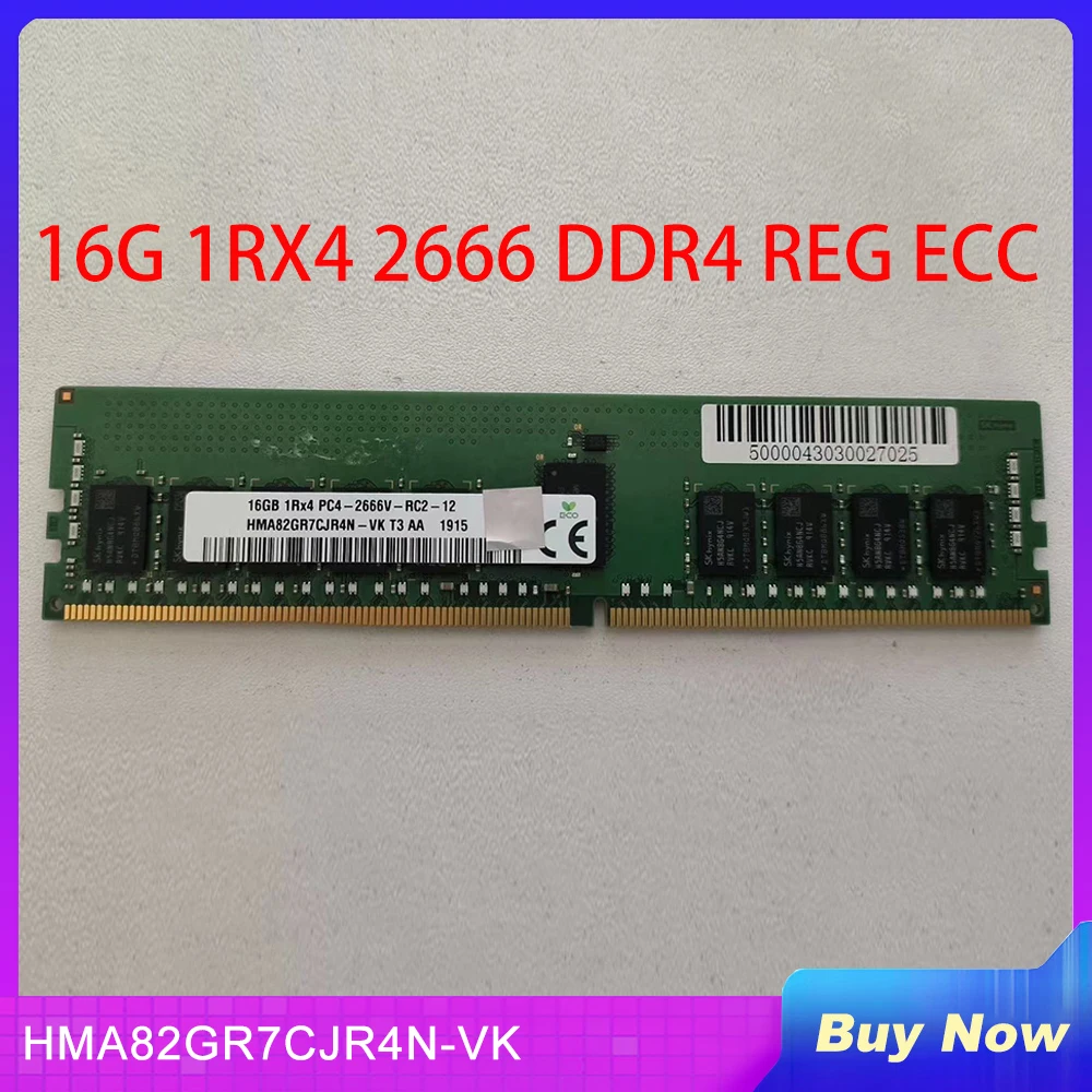 

1 шт. 16G 1RX4 2666 DDR4 REG ECC для серверной памяти SKhynix HMA82GR7CJR4N-VK