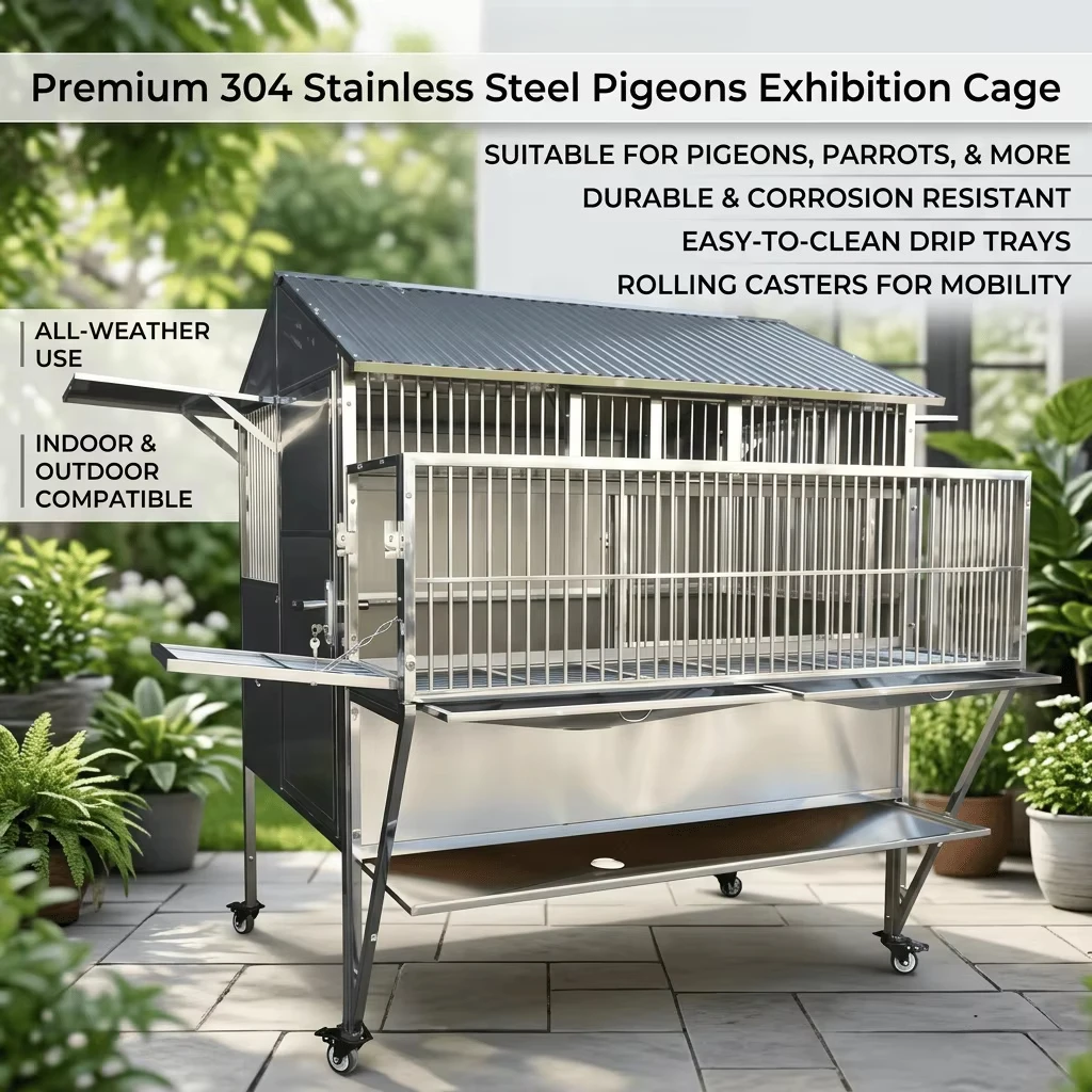 environmentally friendly and durable pigeon cage outdoor feeding shed universal in all seasons, oversized custom multi-size