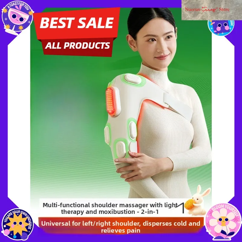 Shoulder massager red light heat therapy wrap for shoulder arm scapula injury pain relief