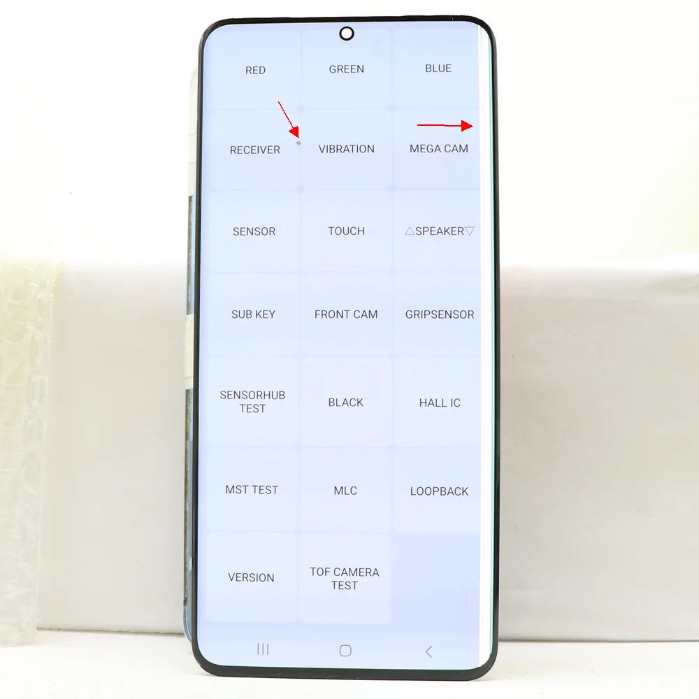 Con defectos Super AMOLED para Samsung Galaxy S20 Ultra G988 G988F G988B pantalla táctil digitalizador reemplazo 100% prueba