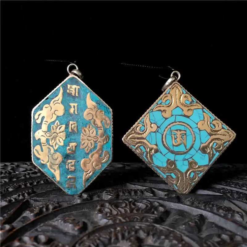 Tibetan Om Amulet P… - image