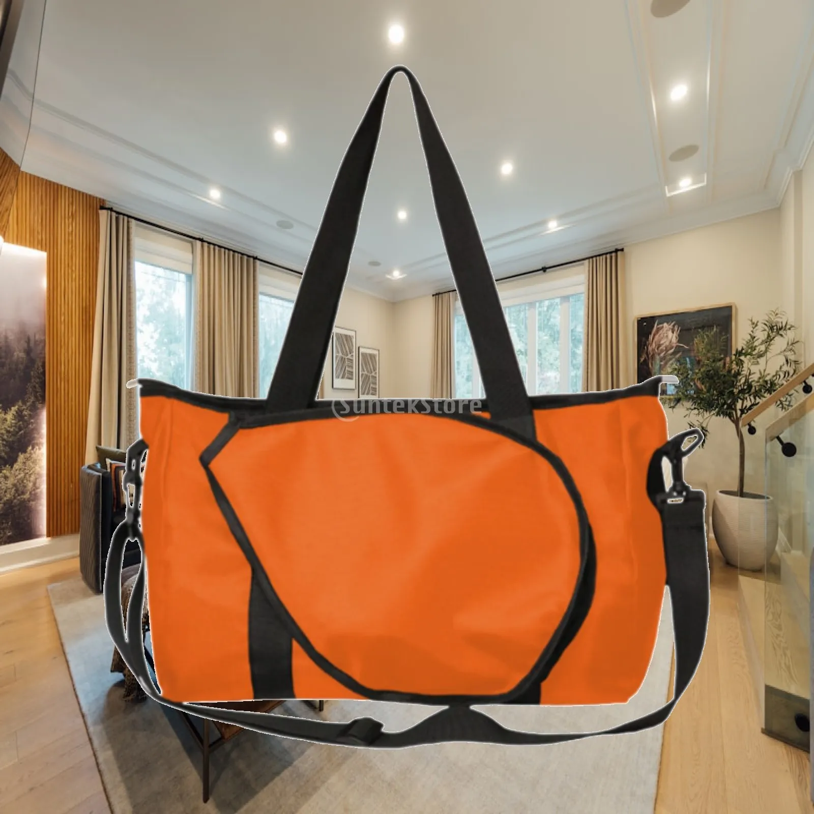 Sports Daily Gym Pouch Badminton Racquet Bag Waterproof Oxford Tote Travel Duffel for Tennis Pickleball Handbag Adults
