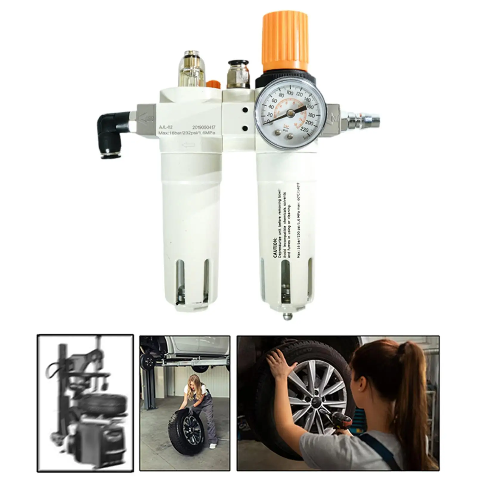 Tyre Changer Oil Water Regulator Sturdy Replace Tire Dismounting Connector