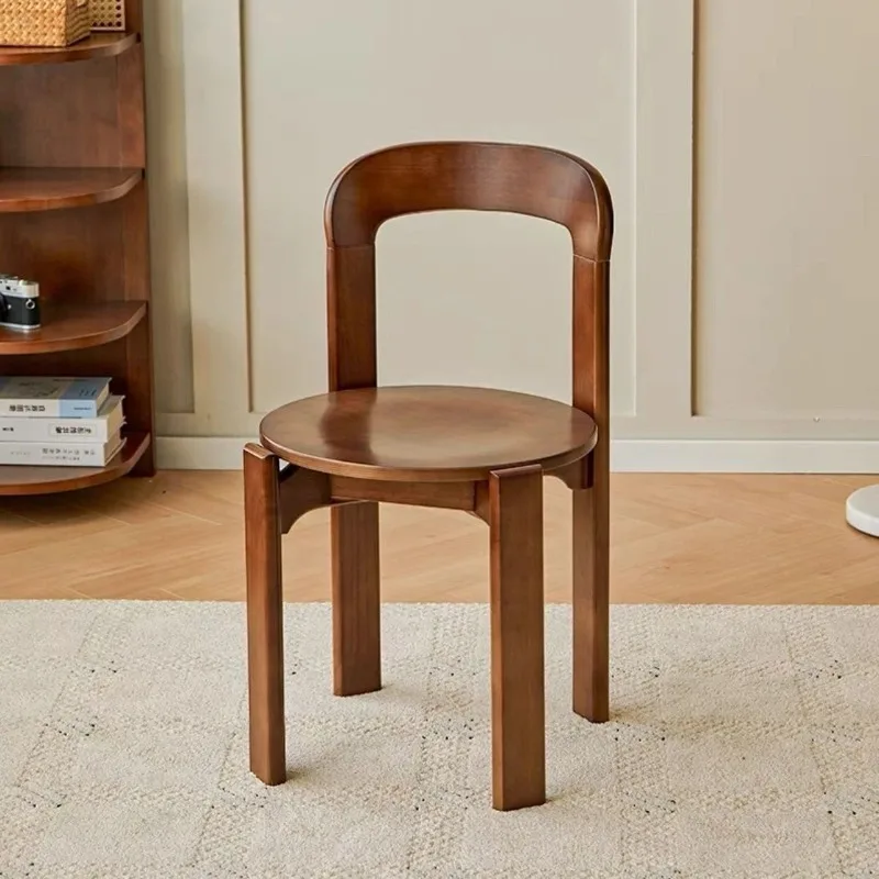 Modern Minimalist Dining Chair Molded Resin Integrated Design Multiple Color Options Sturdy Accent Chair for Dining Room