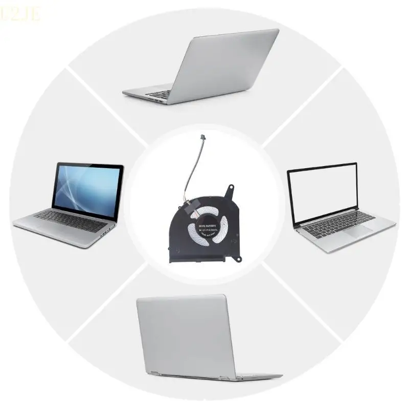 U2JE GPU Cooling Fan Laptops Coolers Fan for AERO15 15G 15P Fan Radiators