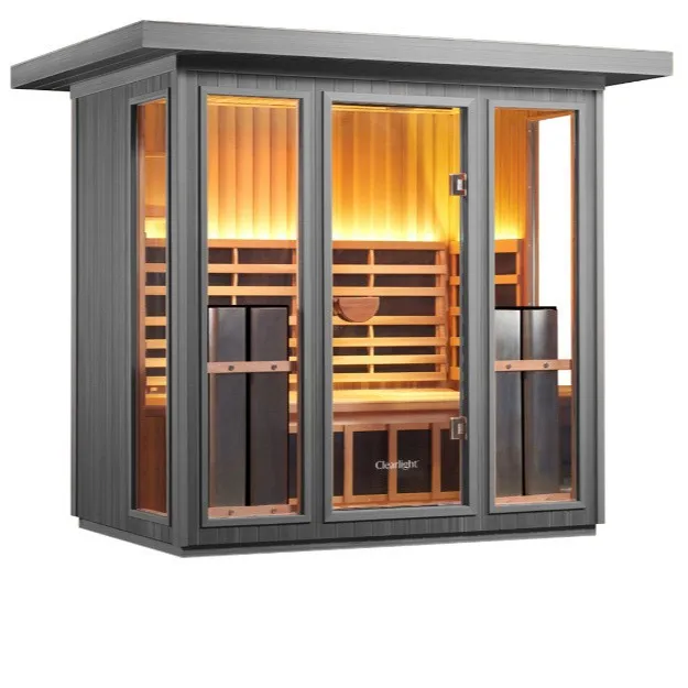Traditional Garden Finland's new pure Canadian red cedar wood smart sauna outdoor commercial sauna steam room