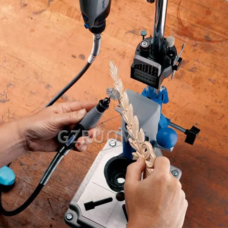 Electric Mill Machine Bracket Hanging Mill Retractable Fixed Workstation Stand Flexible Shaft Fixture Bracket Table Vise Bench