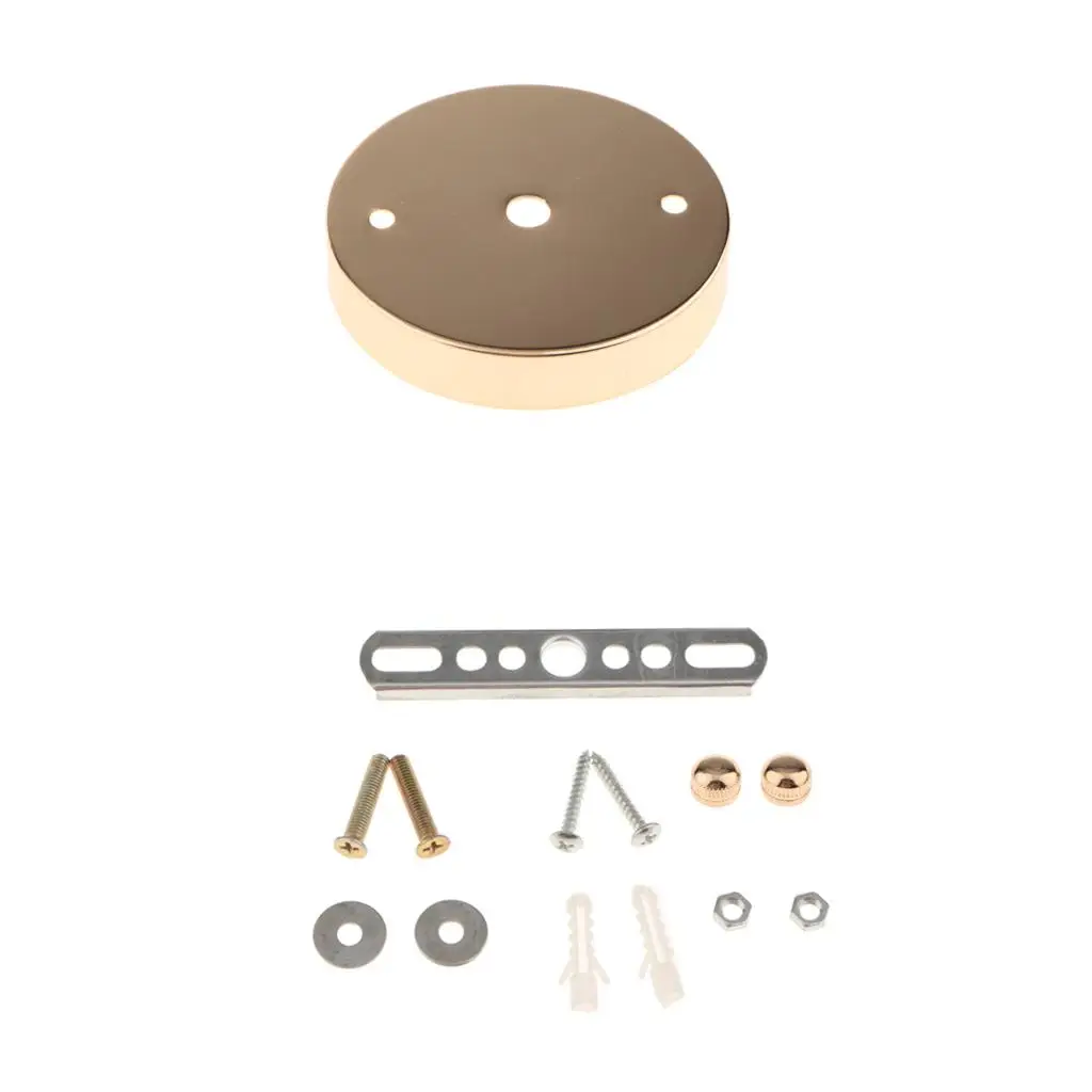 Iron Lamp Plate Base for Ceiling Light Straight Edge Pendant Accessories Lighting Parts for Room Decoration